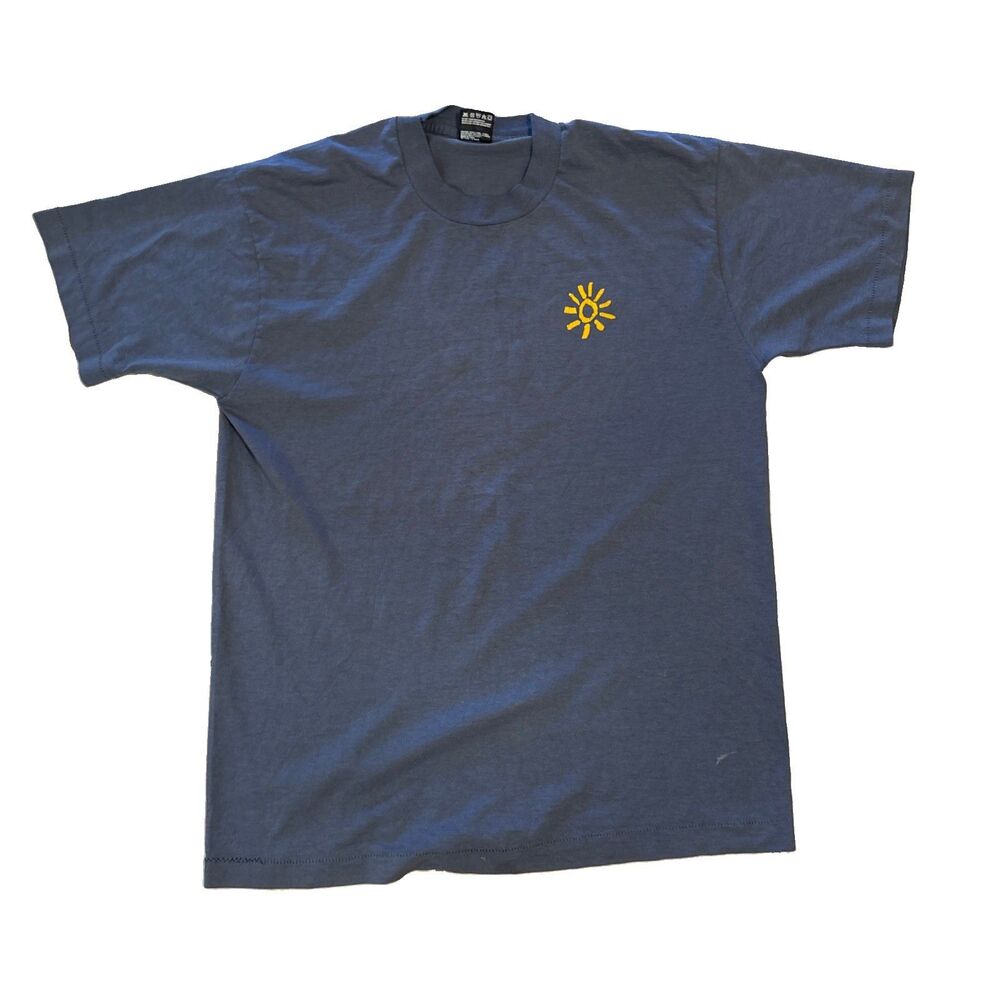 Vintage 90s The York Group Inc T Shirt Single Stitch Corporate Promo Blue L